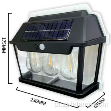 Aplique de parede externa de jardim para iluminação noturna eficiente